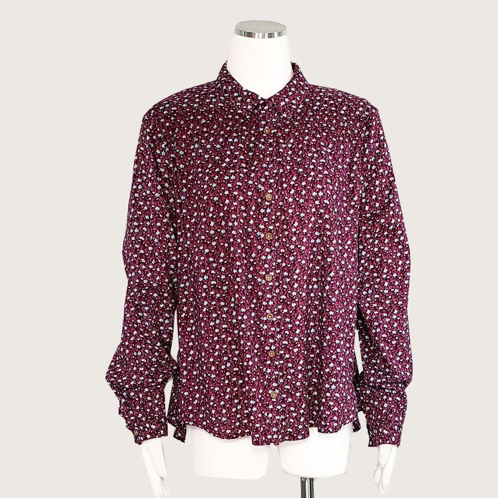 Maeve by Anthropologie Floral Button Blouse NWOT